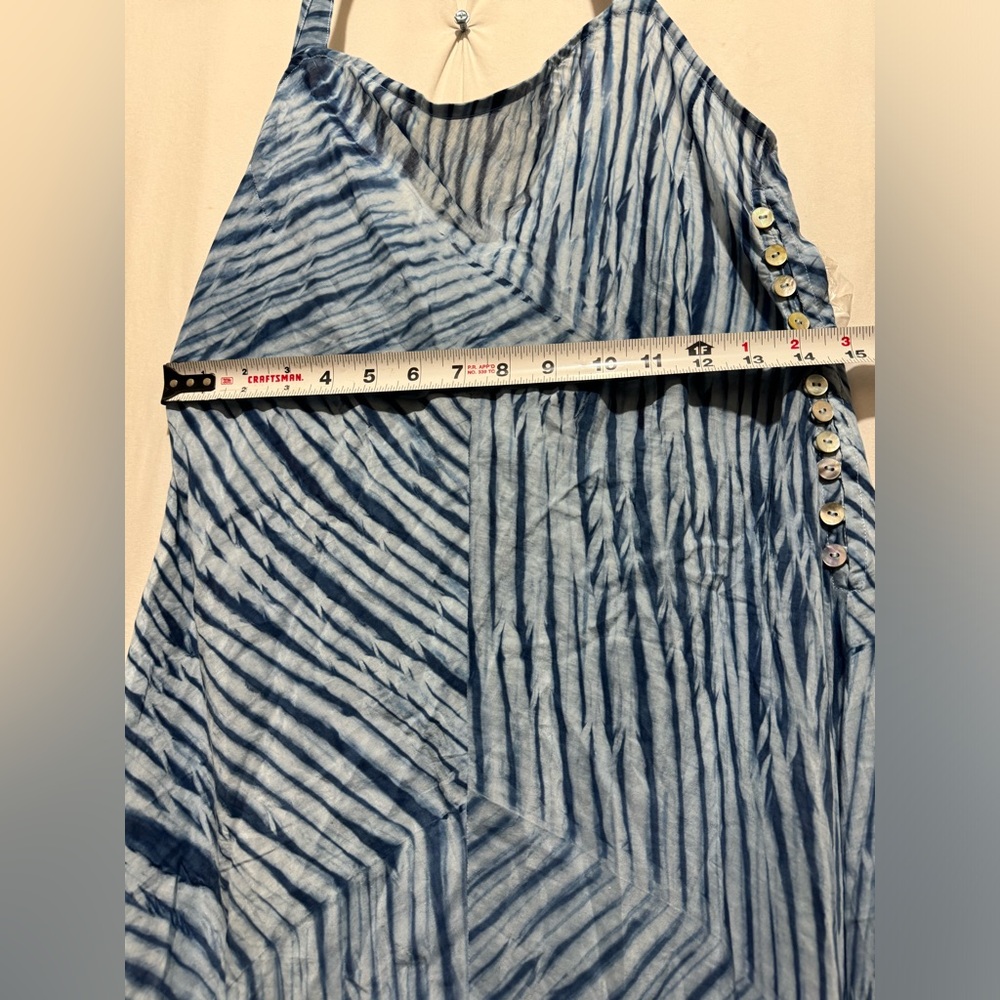 Blue Halter Maxi Dress - Picture 4 of 7